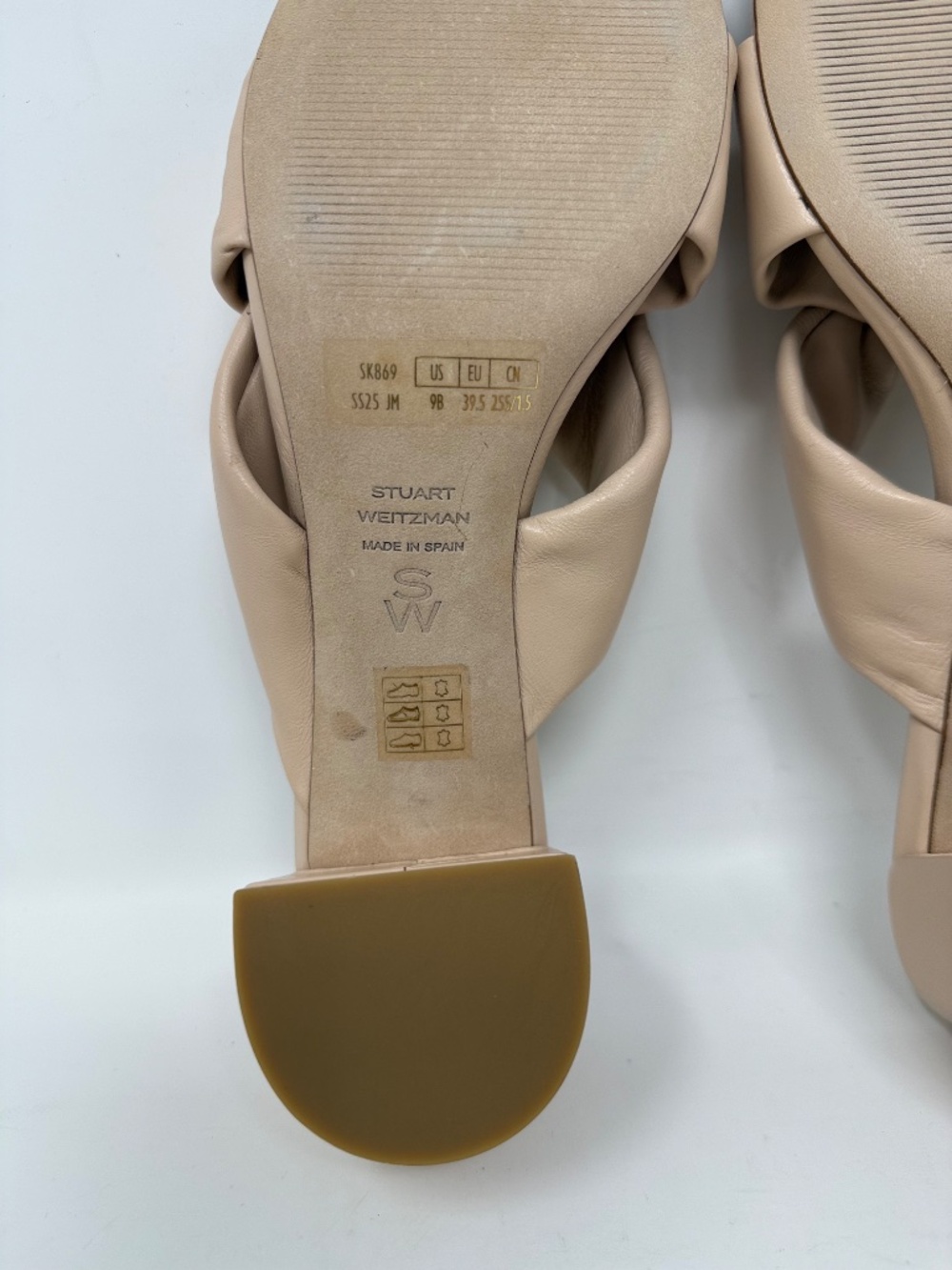 New Stuart Weitzman Cece 50 Block Heel Slide Sandal Sz 9 - Picture 14 of 14